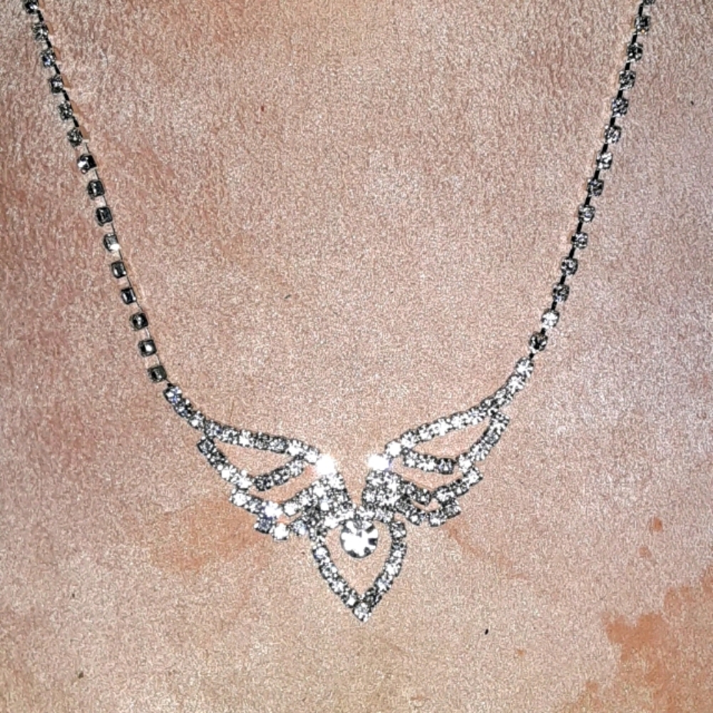 Crystal Necklace and Earring Set